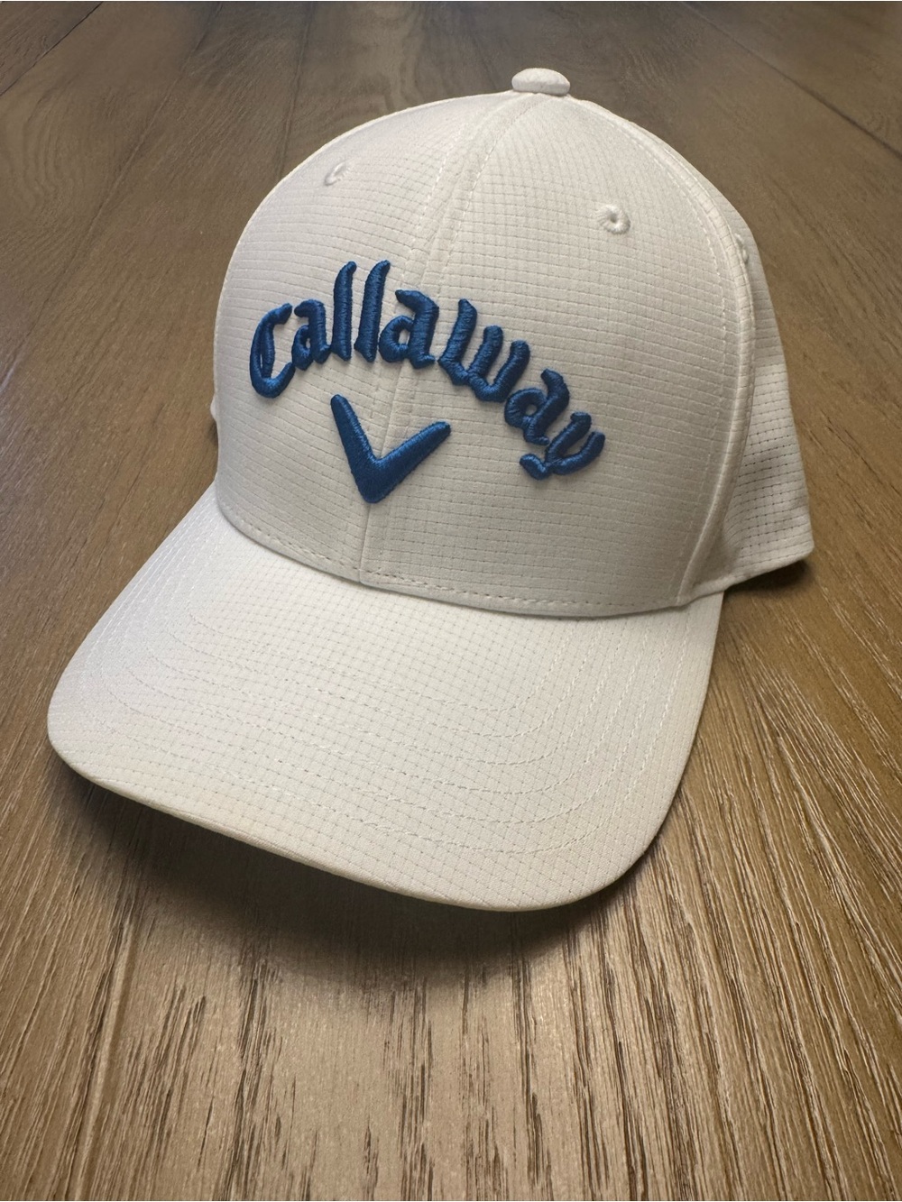 Callaway Black and White Golf Hat with Blue Embroidery